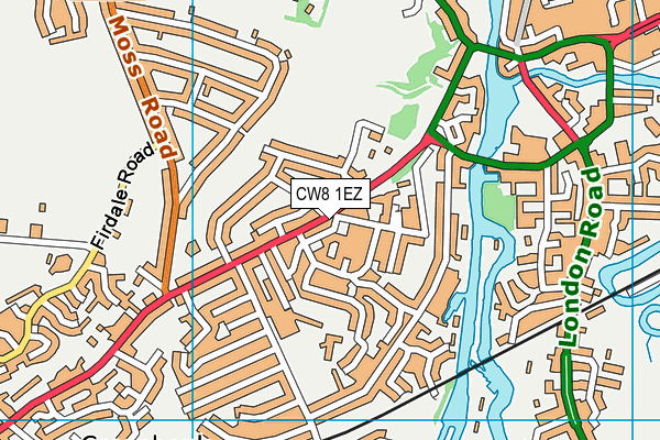 CW8 1EZ map - OS VectorMap District (Ordnance Survey) CW8 1EZ map - OS VectorMap District (Ordnance Survey)