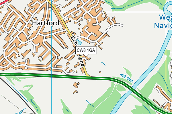 CW8 1GA map - OS VectorMap District (Ordnance Survey) CW8 1GA map - OS VectorMap District (Ordnance Survey)