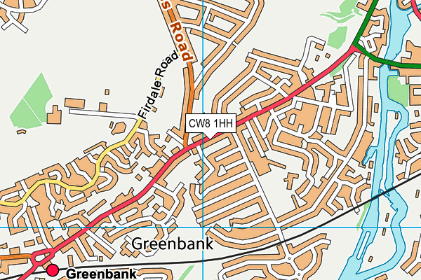 CW8 1HH map - OS VectorMap District (Ordnance Survey) CW8 1HH map - OS VectorMap District (Ordnance Survey)