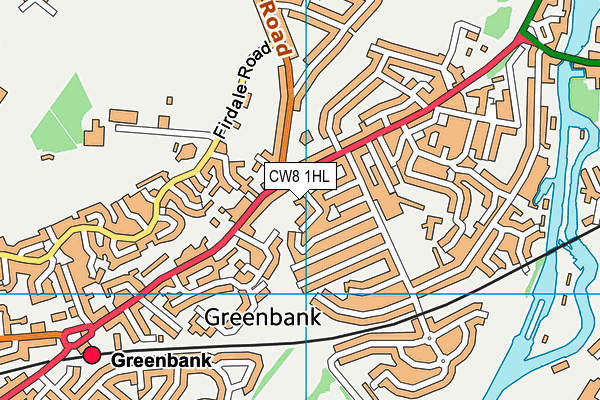 CW8 1HL map - OS VectorMap District (Ordnance Survey) CW8 1HL map - OS VectorMap District (Ordnance Survey)