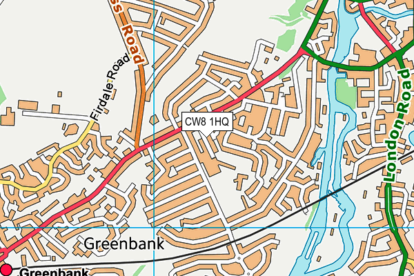 CW8 1HQ map - OS VectorMap District (Ordnance Survey) CW8 1HQ map - OS VectorMap District (Ordnance Survey)