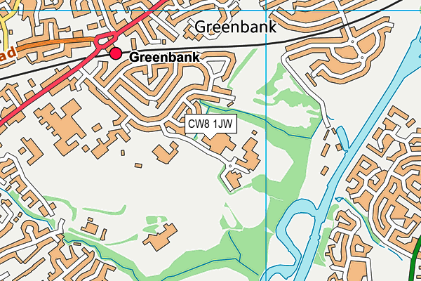 CW8 1JW map - OS VectorMap District (Ordnance Survey) CW8 1JW map - OS VectorMap District (Ordnance Survey)