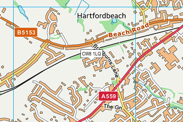 CW8 1LQ map - OS VectorMap District (Ordnance Survey) CW8 1LQ map - OS VectorMap District (Ordnance Survey)