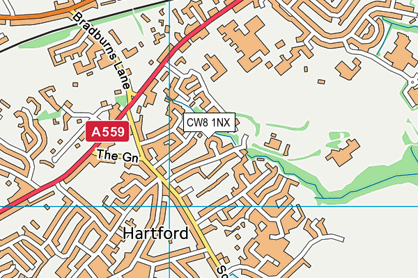 CW8 1NX map - OS VectorMap District (Ordnance Survey) CW8 1NX map - OS VectorMap District (Ordnance Survey)