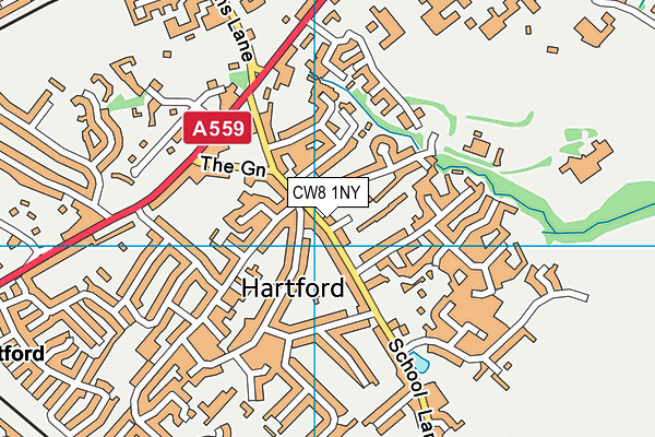 CW8 1NY map - OS VectorMap District (Ordnance Survey) CW8 1NY map - OS VectorMap District (Ordnance Survey)