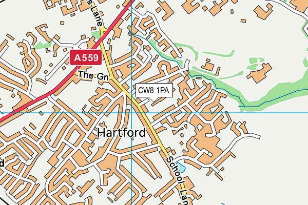 CW8 1PA map - OS VectorMap District (Ordnance Survey) CW8 1PA map - OS VectorMap District (Ordnance Survey)