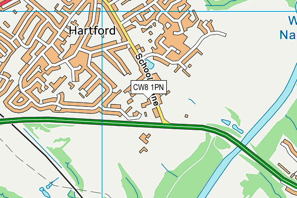 CW8 1PN map - OS VectorMap District (Ordnance Survey) CW8 1PN map - OS VectorMap District (Ordnance Survey)