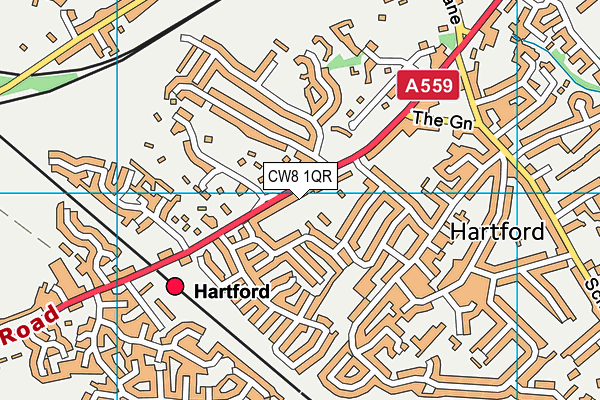 CW8 1QR map - OS VectorMap District (Ordnance Survey) CW8 1QR map - OS VectorMap District (Ordnance Survey)