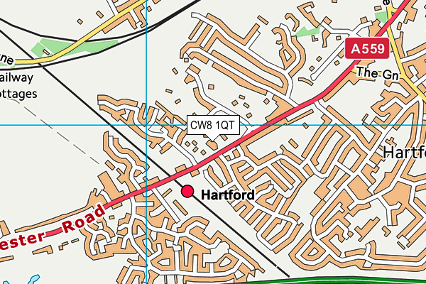 CW8 1QT map - OS VectorMap District (Ordnance Survey) CW8 1QT map - OS VectorMap District (Ordnance Survey)