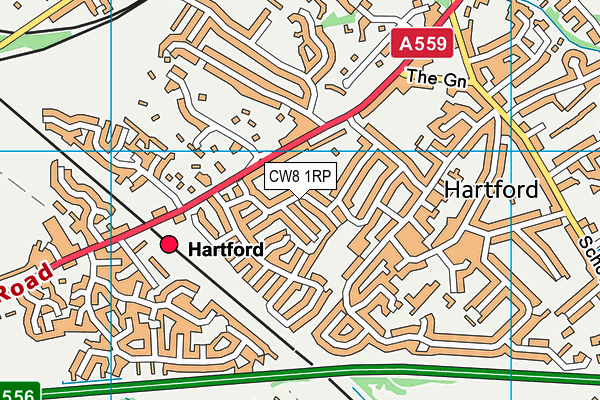 CW8 1RP map - OS VectorMap District (Ordnance Survey) CW8 1RP map - OS VectorMap District (Ordnance Survey)