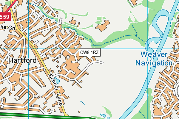 CW8 1RZ map - OS VectorMap District (Ordnance Survey) CW8 1RZ map - OS VectorMap District (Ordnance Survey)