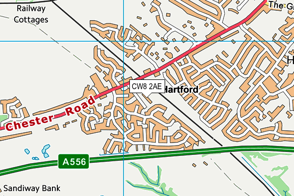 CW8 2AE map - OS VectorMap District (Ordnance Survey) CW8 2AE map - OS VectorMap District (Ordnance Survey)