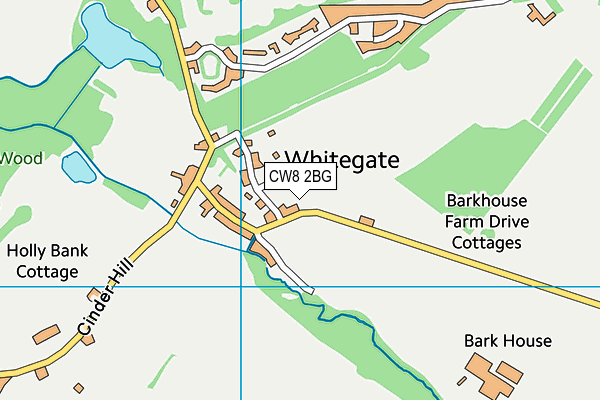 CW8 2BG map - OS VectorMap District (Ordnance Survey) CW8 2BG map - OS VectorMap District (Ordnance Survey)