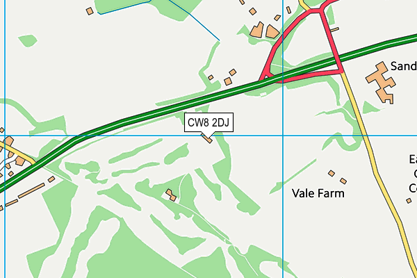 CW8 2DJ map - OS VectorMap District (Ordnance Survey) CW8 2DJ map - OS VectorMap District (Ordnance Survey)