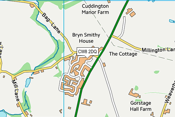 CW8 2DQ map - OS VectorMap District (Ordnance Survey) CW8 2DQ map - OS VectorMap District (Ordnance Survey)