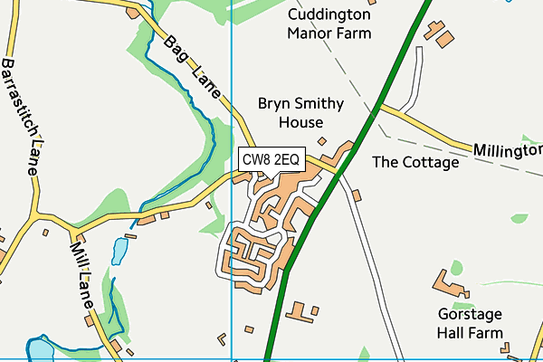 CW8 2EQ map - OS VectorMap District (Ordnance Survey) CW8 2EQ map - OS VectorMap District (Ordnance Survey)