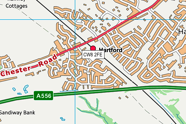 CW8 2FE map - OS VectorMap District (Ordnance Survey) CW8 2FE map - OS VectorMap District (Ordnance Survey)