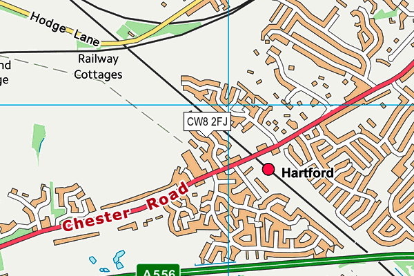 CW8 2FJ map - OS VectorMap District (Ordnance Survey) CW8 2FJ map - OS VectorMap District (Ordnance Survey)