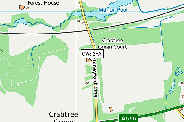 CW8 2HA map - OS VectorMap District (Ordnance Survey) CW8 2HA map - OS VectorMap District (Ordnance Survey)