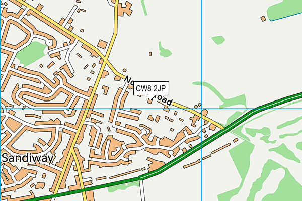 CW8 2JP map - OS VectorMap District (Ordnance Survey) CW8 2JP map - OS VectorMap District (Ordnance Survey)