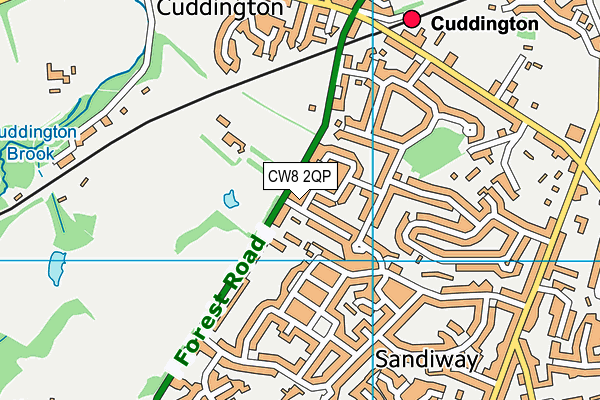 CW8 2QP map - OS VectorMap District (Ordnance Survey) CW8 2QP map - OS VectorMap District (Ordnance Survey)
