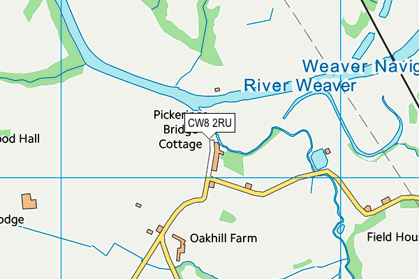 CW8 2RU map - OS VectorMap District (Ordnance Survey) CW8 2RU map - OS VectorMap District (Ordnance Survey)