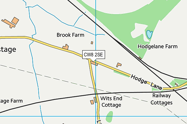 CW8 2SE map - OS VectorMap District (Ordnance Survey) CW8 2SE map - OS VectorMap District (Ordnance Survey)