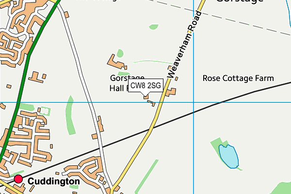 CW8 2SG map - OS VectorMap District (Ordnance Survey) CW8 2SG map - OS VectorMap District (Ordnance Survey)