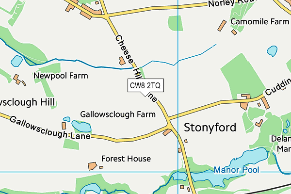 CW8 2TQ map - OS VectorMap District (Ordnance Survey) CW8 2TQ map - OS VectorMap District (Ordnance Survey)