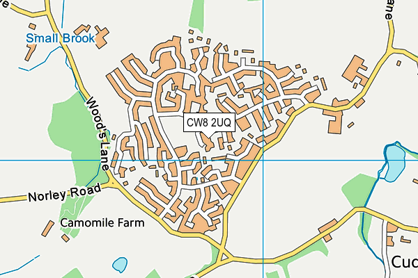 CW8 2UQ map - OS VectorMap District (Ordnance Survey) CW8 2UQ map - OS VectorMap District (Ordnance Survey)