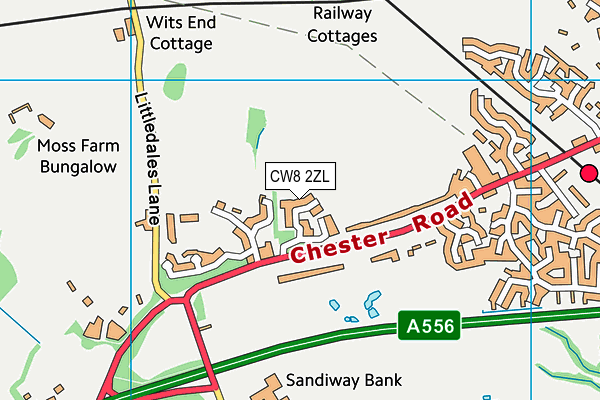 CW8 2ZL map - OS VectorMap District (Ordnance Survey) CW8 2ZL map - OS VectorMap District (Ordnance Survey)