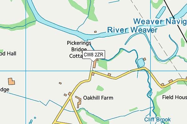 CW8 2ZR map - OS VectorMap District (Ordnance Survey) CW8 2ZR map - OS VectorMap District (Ordnance Survey)