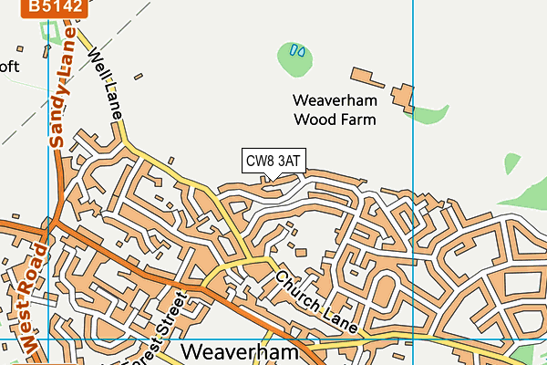 CW8 3AT map - OS VectorMap District (Ordnance Survey) CW8 3AT map - OS VectorMap District (Ordnance Survey)