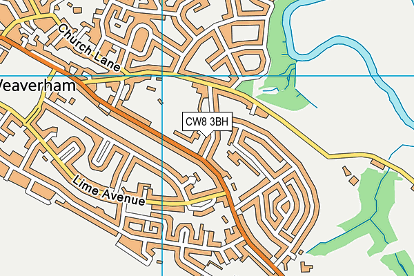 CW8 3BH map - OS VectorMap District (Ordnance Survey) CW8 3BH map - OS VectorMap District (Ordnance Survey)