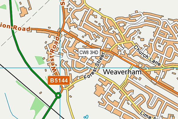 CW8 3HD map - OS VectorMap District (Ordnance Survey) CW8 3HD map - OS VectorMap District (Ordnance Survey)