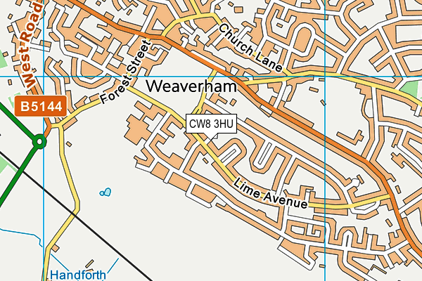 CW8 3HU map - OS VectorMap District (Ordnance Survey) CW8 3HU map - OS VectorMap District (Ordnance Survey)