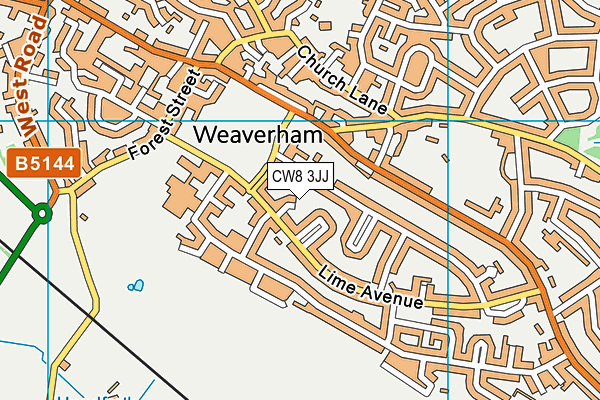 CW8 3JJ map - OS VectorMap District (Ordnance Survey) CW8 3JJ map - OS VectorMap District (Ordnance Survey)