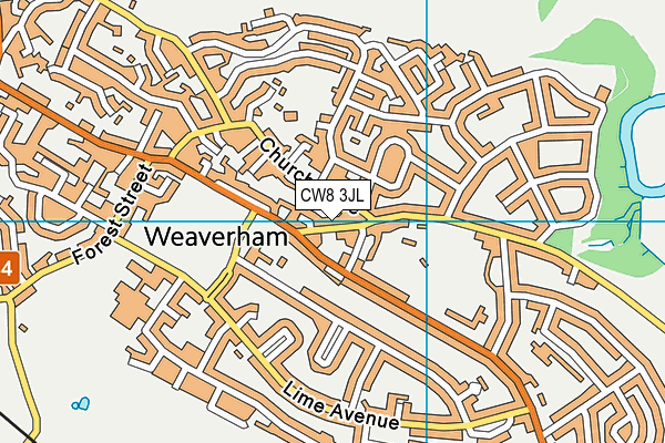 CW8 3JL map - OS VectorMap District (Ordnance Survey) CW8 3JL map - OS VectorMap District (Ordnance Survey)