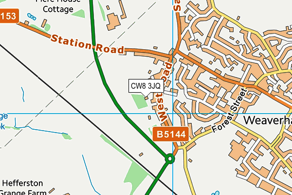 CW8 3JQ map - OS VectorMap District (Ordnance Survey) CW8 3JQ map - OS VectorMap District (Ordnance Survey)