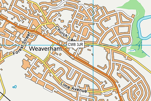 CW8 3JR map - OS VectorMap District (Ordnance Survey) CW8 3JR map - OS VectorMap District (Ordnance Survey)