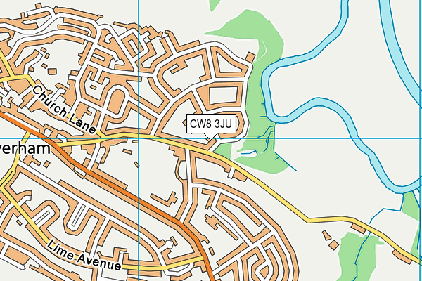 CW8 3JU map - OS VectorMap District (Ordnance Survey) CW8 3JU map - OS VectorMap District (Ordnance Survey)