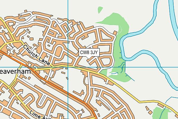 CW8 3JY map - OS VectorMap District (Ordnance Survey) CW8 3JY map - OS VectorMap District (Ordnance Survey)