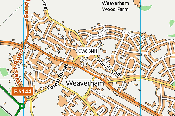 CW8 3NH map - OS VectorMap District (Ordnance Survey) CW8 3NH map - OS VectorMap District (Ordnance Survey)