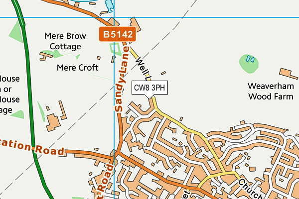 CW8 3PH map - OS VectorMap District (Ordnance Survey) CW8 3PH map - OS VectorMap District (Ordnance Survey)