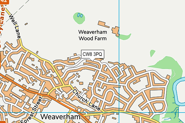 CW8 3PQ map - OS VectorMap District (Ordnance Survey) CW8 3PQ map - OS VectorMap District (Ordnance Survey)