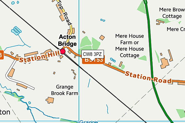 CW8 3PZ map - OS VectorMap District (Ordnance Survey) CW8 3PZ map - OS VectorMap District (Ordnance Survey)