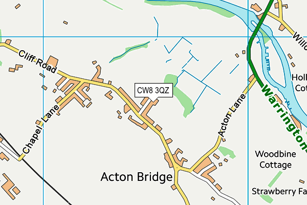 CW8 3QZ map - OS VectorMap District (Ordnance Survey) CW8 3QZ map - OS VectorMap District (Ordnance Survey)
