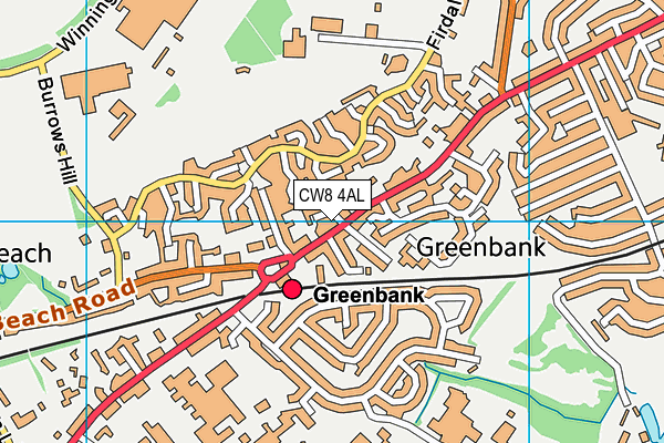 CW8 4AL map - OS VectorMap District (Ordnance Survey) CW8 4AL map - OS VectorMap District (Ordnance Survey)