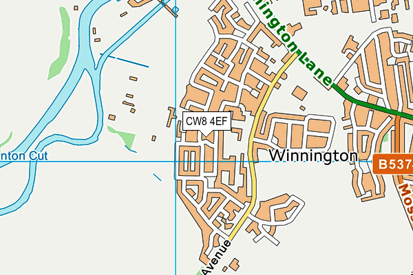 CW8 4EF map - OS VectorMap District (Ordnance Survey) CW8 4EF map - OS VectorMap District (Ordnance Survey)