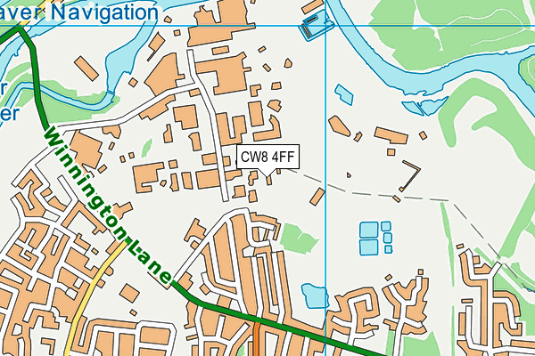CW8 4FF map - OS VectorMap District (Ordnance Survey) CW8 4FF map - OS VectorMap District (Ordnance Survey)